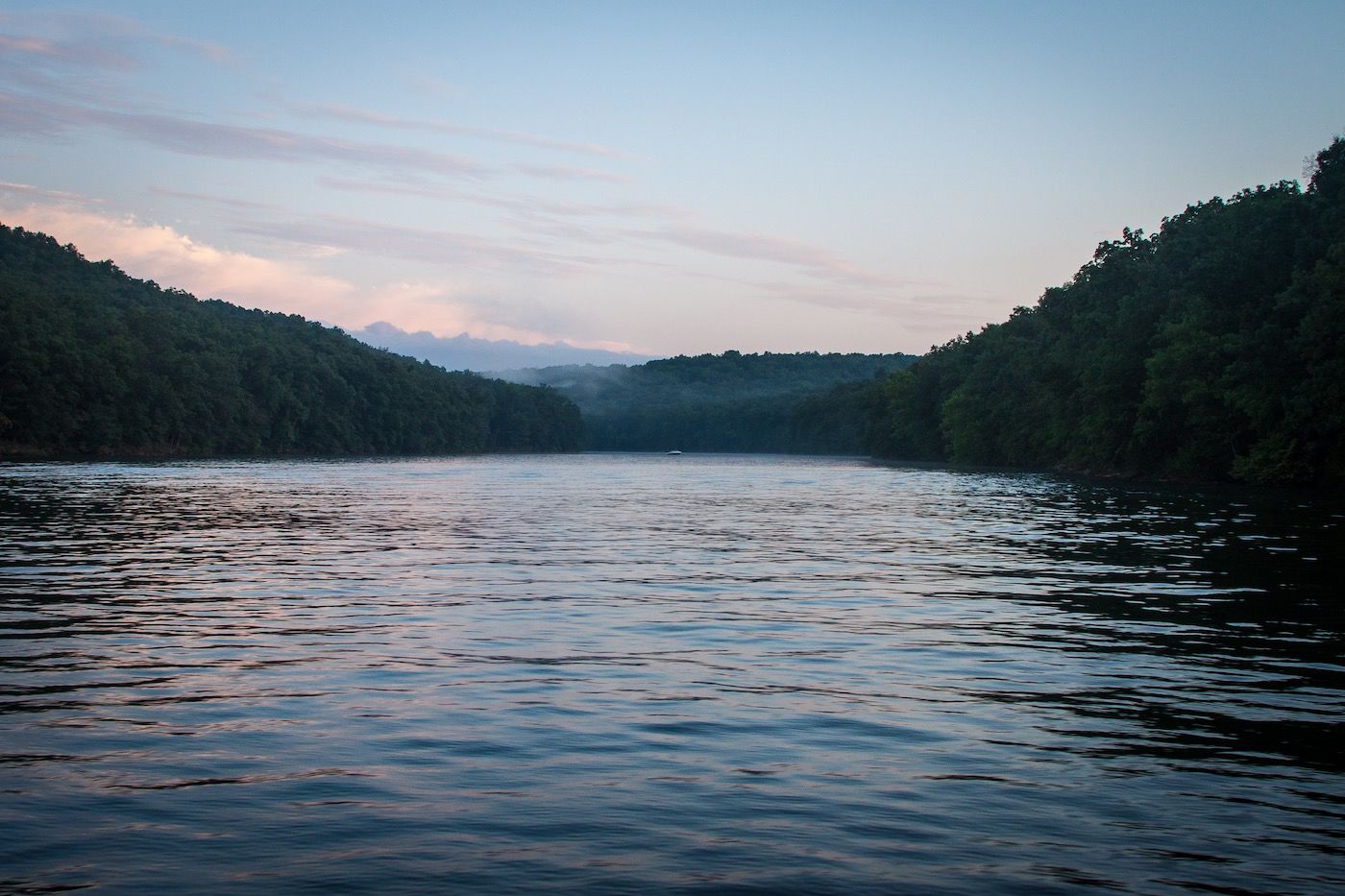 Lake Of The Ozarks - Calm Morning & Ozark Hills In A Cove